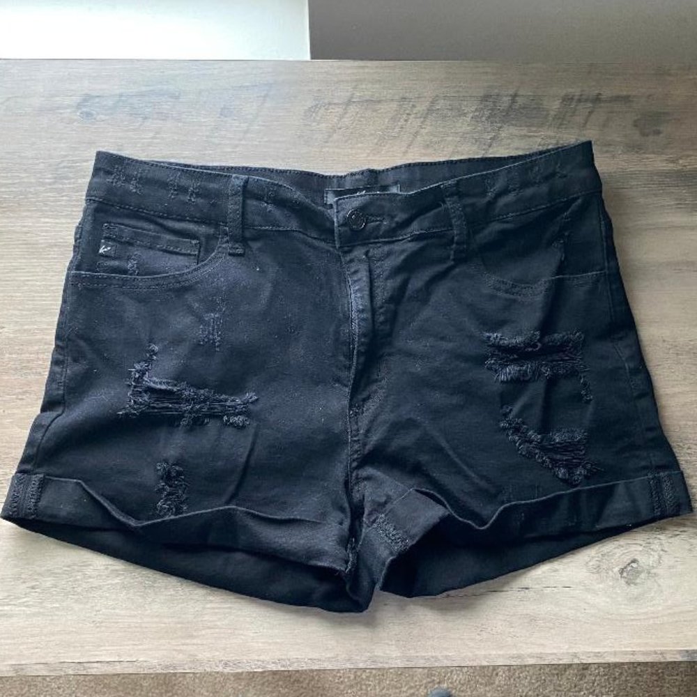 KanCan Distressed Denim Shorts - Size 13/30